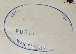 Official War Dept! Ww2 Us Army Air Forces P-38 Lightning Fighter Plane Photo