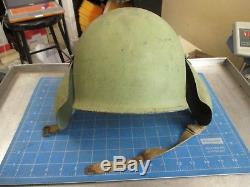 Original Complete WWII USAAF Bomber Crew M3 Steel Flak Helmet US Army Air Force