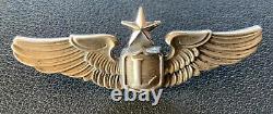 Original RARE WW2 US Army Airforce Senior Liaison Pilot Wings GEMSCO NY 2