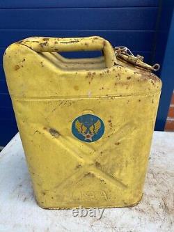 Original Rare WW2 US 8th Airforce Hand Painted Jerrycan 1943 Dated Normandy