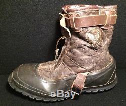 Original Scarce Air Force WW2 A-6A Leather Flight Boots Army Military War Combat