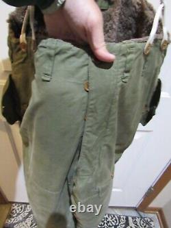 Original US WWII Army Air Force Type A-10 Winter Flight Trousers Size 42