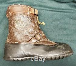 Original US WWII Pilot Army Air Force Leather Flying Boots Type A-6A Size 12-13