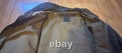 Original Vintage WW2 Army Air Force Type A-2 Leather Bomber Flight Jacket-Sz. 42