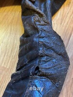 Original Vintage WW2 Army Air Force Type A-2 Leather Bomber Flight Jacket-Sz. 42