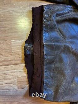 Original Vintage WW2 Army Air Force Type A-2 Leather Bomber Flight Jacket-Sz. 42