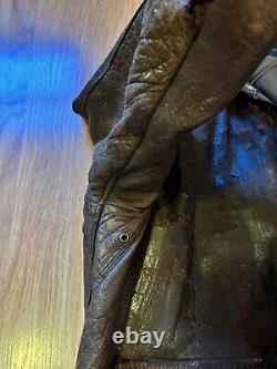 Original Vintage WW2 Army Air Force Type A-2 Leather Bomber Flight Jacket-Sz. 42