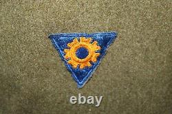 Original WW2 U. S. Army Air Forces S/Sgt Named Patched OD Wool Overcoat, 1941 d