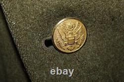Original WW2 U. S. Army Air Forces S/Sgt Named Patched OD Wool Overcoat, 1941 d