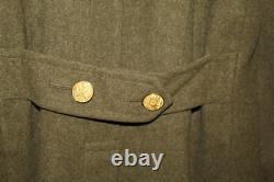 Original WW2 U. S. Army Air Forces S/Sgt Named Patched OD Wool Overcoat, 1941 d