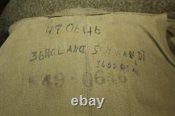 Original WW2 U. S. Army Air Forces S/Sgt Named Patched OD Wool Overcoat, 1941 d