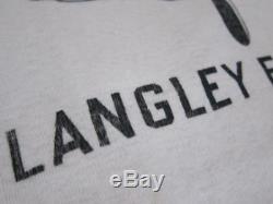 Original WW2 US Army Air Force Langley Field Sportswear T-Shirt Flocked Medium