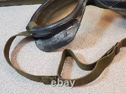 Original WWII Polaroid U. S. Army Air Force Flying Goggles AAF B-8 in Box, M-1944