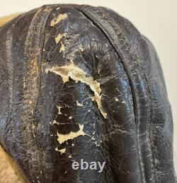 Original WWII U. S. ARMY AIR FORCE USAAF CAP TYPE Winter B-2 Shearling Ear Flap