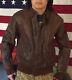 Original Wwii Us Army Air Force A-2 Paint Art Work Bomber Flight Jacket. Size 42