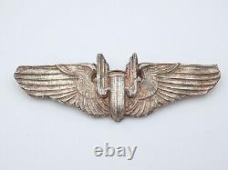 Original WWII US Army Air Force Air Gunner 3 Wings Sterling Silver Theater Made