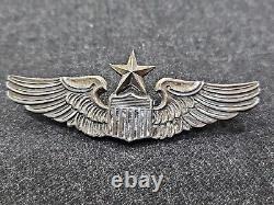 Original WWII US Army Air Force N. S. MEYER INC Senior Pilot Wings 3 Pin Back
