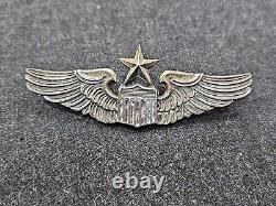 Original WWII US Army Air Force N. S. MEYER INC Senior Pilot Wings 3 Pin Back