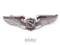 Original WWII US Army Air Force Service Pilot 3 Sterling Wings