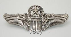Original WWII US Army Air Force Snowflake Back 3 COMMAND PILOT Wings AAF