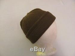 Original WWII US Army Air Force wool AAF Type A-4 mechanics knit cap Goodyear