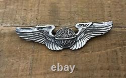 Original World War II 3 Sterling USAAF Army Air Force Navigator Badge Wings