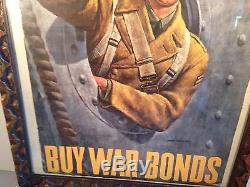 Original World War II War Bonds Advertisement Army Navy Air Force Marine Corps