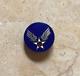 Original! Ww2 Us Army Air Forces Emblem Enameled Sterling Silver Pin