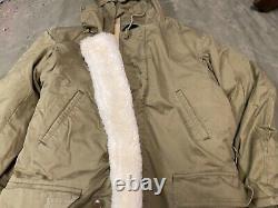 Original Wwii Us Army Air Corp M1940 Artic Winter Parka Coat Jacket-large, 44r