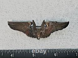 Original Wwii Ww2 Us Army Air Force Flight Wings Insignia 3 Aerial Gunner