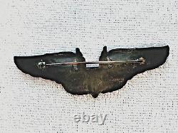 Original Wwii Ww2 Us Army Air Force Flight Wings Insignia 3 Aerial Gunner