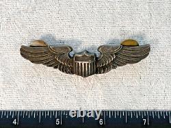 Original Wwii Ww2 Us Army Air Force Flight Wings Insignia 3 Pilot