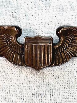 Original Wwii Ww2 Us Army Air Force Flight Wings Insignia 3 Pilot