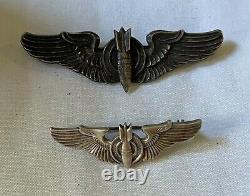 Pair Of Wwii Us Army Air Force Bombardier Wings Sterling