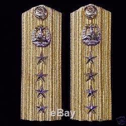 Philippines Army General Shoulder Boards Rank Epaulette Royal Marshal Admiral