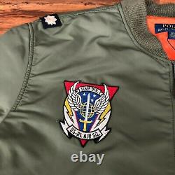 Polo Ralph Lauren MA-1 Military Army US Air Force Flight Bomber Jacket Men's 3XL