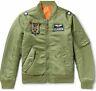 Polo Ralph Lauren Men Military Us Army Ma-1 Air Force Flight Bomber Pilot Jacket