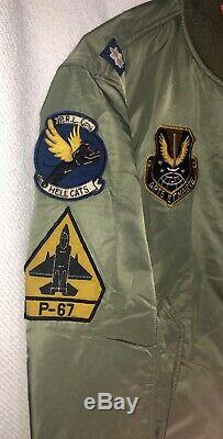 Polo Ralph Lauren Men Military Us Army Ma-1 Air Force Flight Bomber Jacket Sz. L