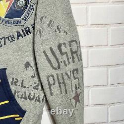 Polo Ralph Lauren Mens Fleece Knit Hoodie US Navy Marines Air Force Sz M