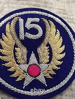 Post WW2 US Army 15TH AIR FORCE Bullion Patch Japanese Made Excellent Cond