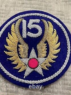 Post WW2 US Army 15TH AIR FORCE Bullion Patch Japanese Made Excellent Cond