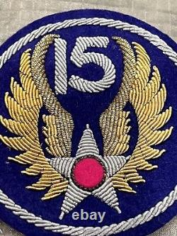 Post WW2 US Army 15TH AIR FORCE Bullion Patch Japanese Made Excellent Cond