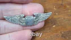 RARE Sterling WWII 2 Luxenberg Army Air Force Pilots Wings