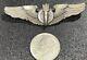 Rare United States Army Airforce Bombardier Wings Amico Sterling Silver Pin Wwii