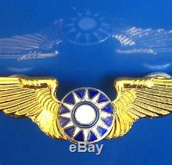 RARE Vintage Military Army Air Force Aviation FLYING TIGER Gold Wings Pin