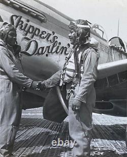 RARE WW2 US ARMY AIR FORCES TUSKEGEE AIRMEN PLTs C. D. LESTER & A. D. TURNER PHOTO