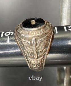 RARE World War 2 Army Air Forces AAF Lieutenant General sterling onyx ring