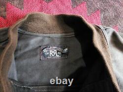 RRL Ralph Lauren Double RL A-1 Military Air Force Bomer Distressed Jacket