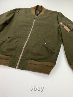 RRL Ralph Lauren (XL) Wilkins Herringbone Military Air Force Bomber Jacket