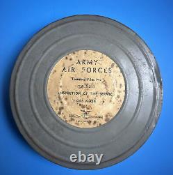 Rare 1941 WWII ARMY AIR FORCE TRAINING FILM 217 Gas Mask Inspection